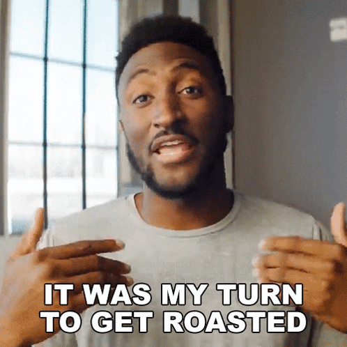 Man With Beard Saying It Was My Turn To Get Roasted GIF