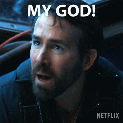 Man with Beard Saying My God