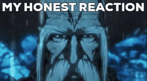 Man With Beard Saying My Honest Reaction
