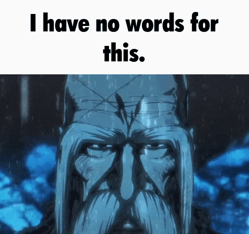 Man with Beard Saying No Words