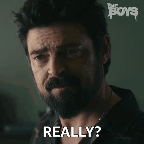 Man with Beard Saying Really