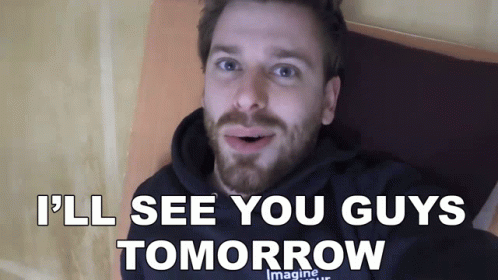 Man With Beard Saying See You Tomorrow GIF