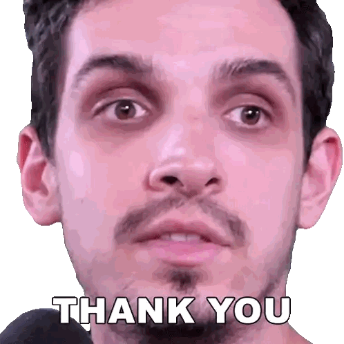 Man with Beard Saying Thank You