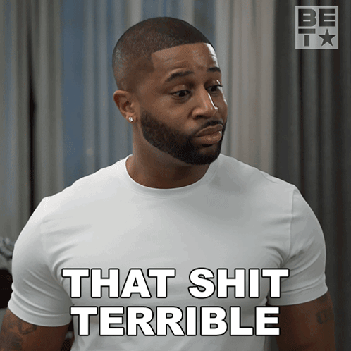 Man With Beard Saying That Shit Terrible GIF
