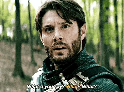 Man with Beard Saying What