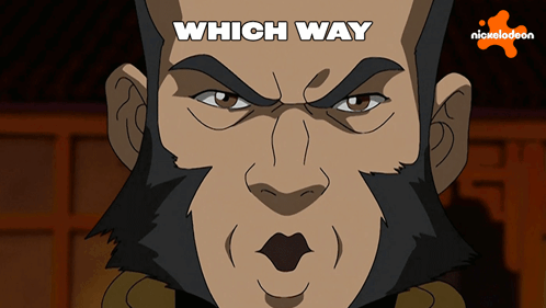 Man With Beard Saying Which Way GIF