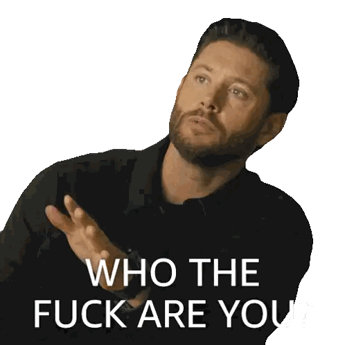 Man with Beard Saying Who the F**k