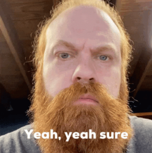 Man With Beard Saying Yeah GIF