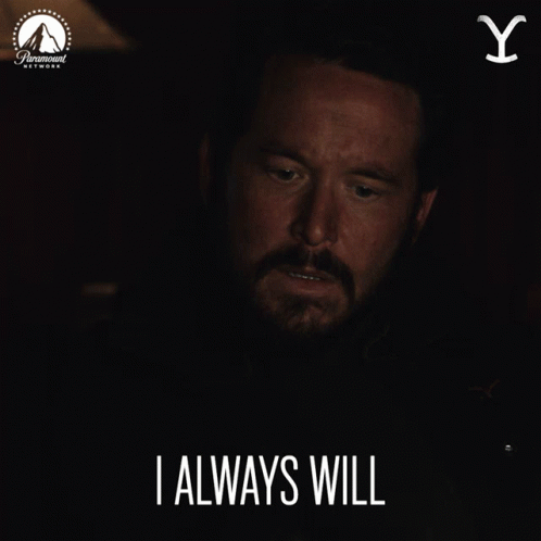 Man With Beard Says I Always Will Paramount Network Ad GIF