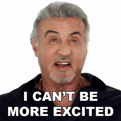 Man With Beard Says I Can't Be More Excited GIF