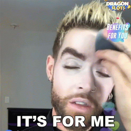 Man With Beard Says It's For Me While Applying Makeup