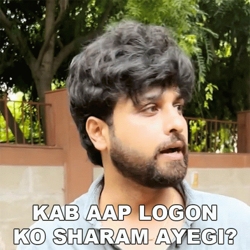 Man With Beard Says Kab Aap Logon Ko Sharam Ayegi