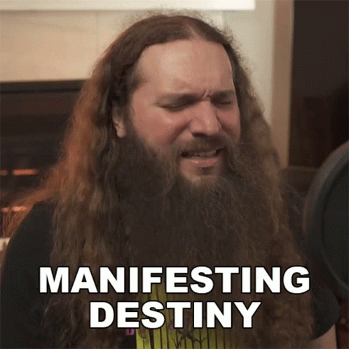 Man With Beard Says Manifesting Destiny