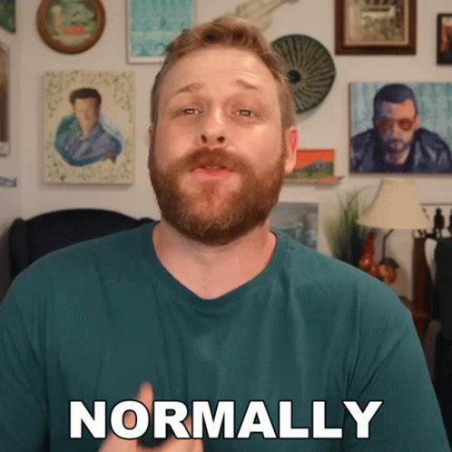 Man With Beard Says Normally