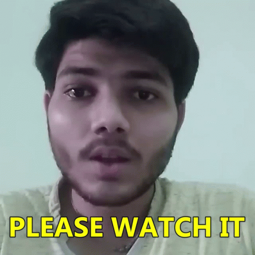 Man With Beard Says Please Watch It GIF