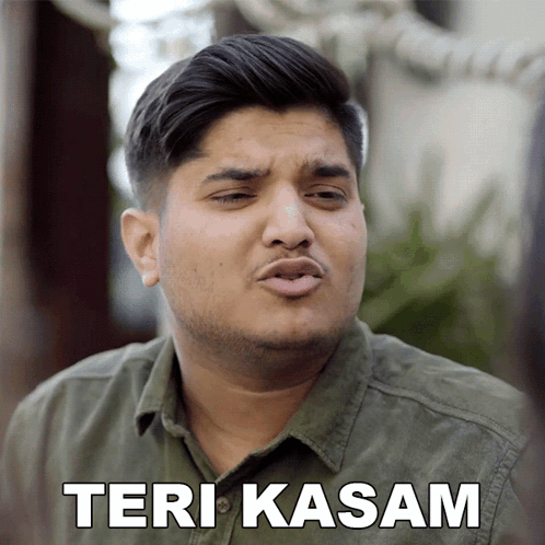 Man with Beard Says Teri Kasam