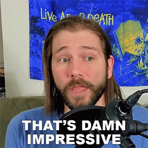Man With Beard Says That's Damn Impressive