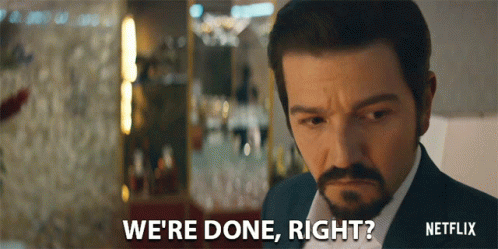 Man With Beard Says We're Done Right Netflix