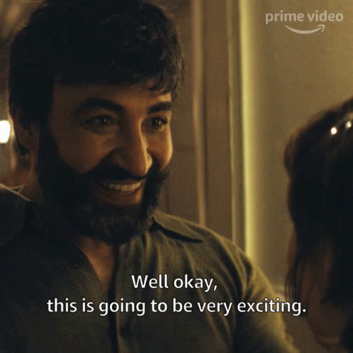 Man With Beard Says Well Okay This Is Going To Be Exciting GIF