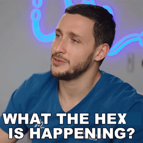 Man With Beard Says What the Hex Is Happening