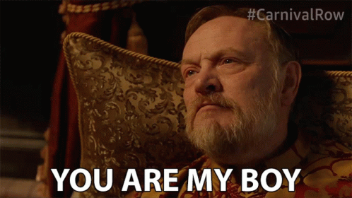 Man With Beard Says You Are My Boy
