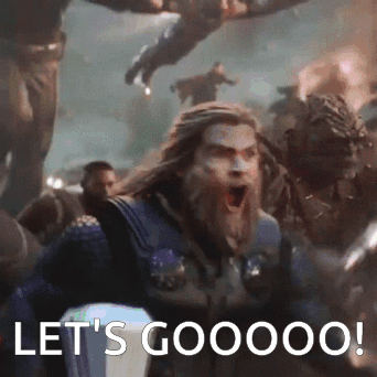 Man with Beard Screaming Lets Goooo