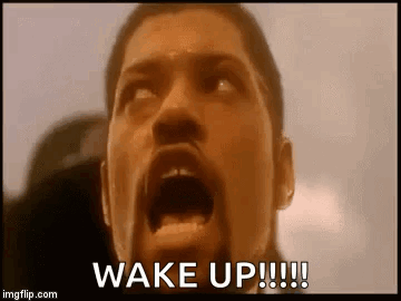 Man With Beard Shouting Wake Up
