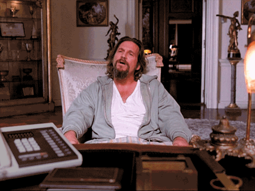 Man with Beard Sitting at Desk