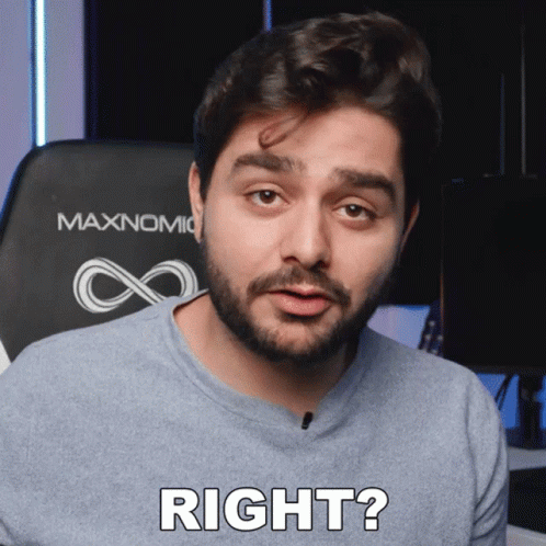 Man With Beard Sitting In Maxnomic Chair GIF