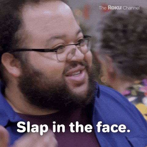 Man With Beard Slapping Face GIF
