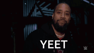 Man With Beard Smiling at Yeet Sign
