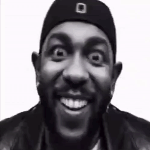 Man with Beard Smiling in Black and White