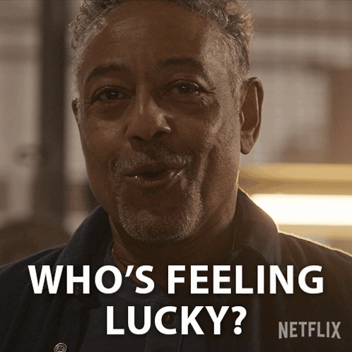 Man with Beard Smiling Saying Feeling Lucky Netflix
