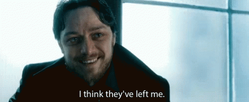 Man With Beard Smiling Says I Think They Ve Left Me GIF