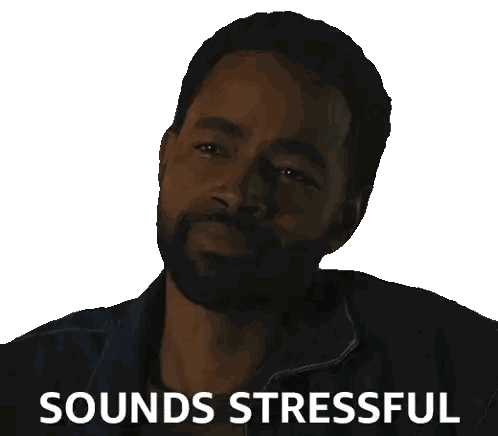 Man With Beard Smiling Sounds Stressful