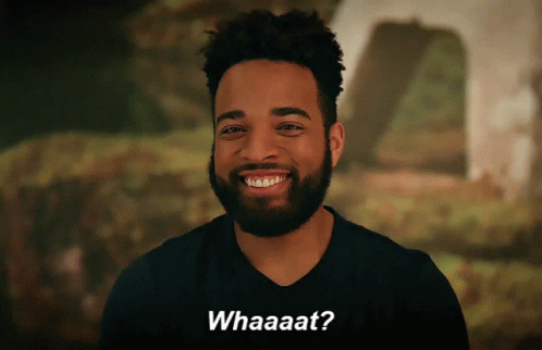 Man with Beard Smiling Whaaat