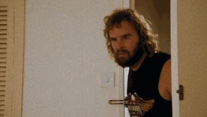 Man with Beard Standing in Doorway