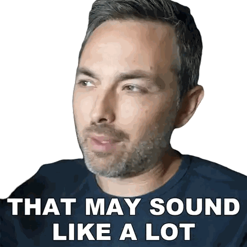 Man with Beard Sticker That May Sound Like a Lot