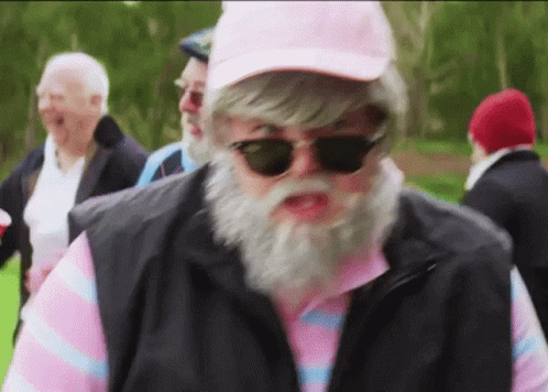 Man With Beard Sunglasses And Hat GIF