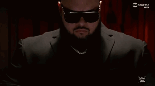 Man With Beard Sunglasses Suit On TNT Sports 1 GIF