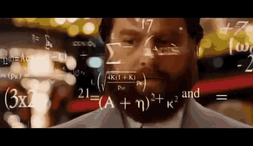 Man With Beard Surrounded By Math Equations