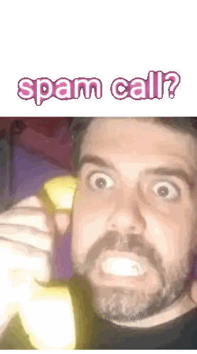 Man with Beard Talking on Banana Phone