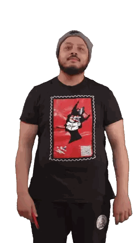 Man with Beard Wearing Black Shirt