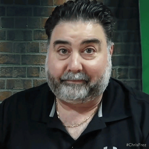 Man with Beard Wearing Black Shirt #chrisfrez
