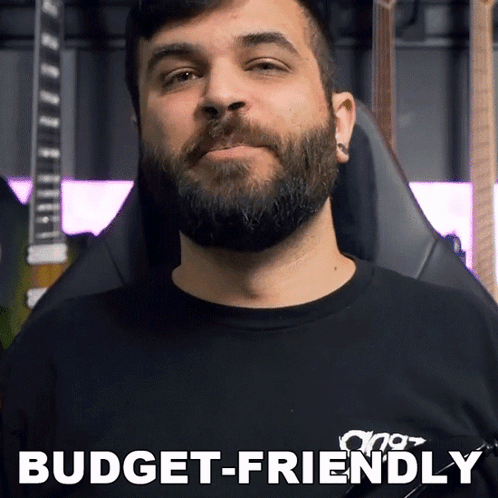 Man with Beard Wearing Budget Friendly Shirt