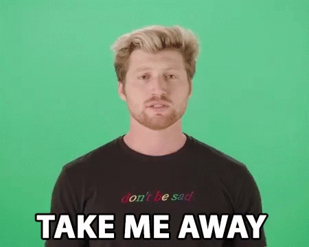 Man With Beard Wearing Don T Be Sad T-Shirt GIF