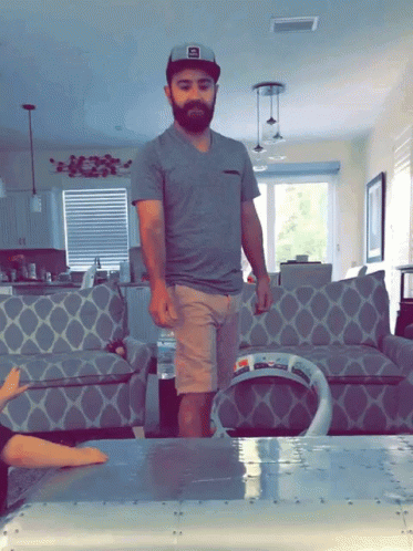 Man With Beard Wearing E Hat GIF