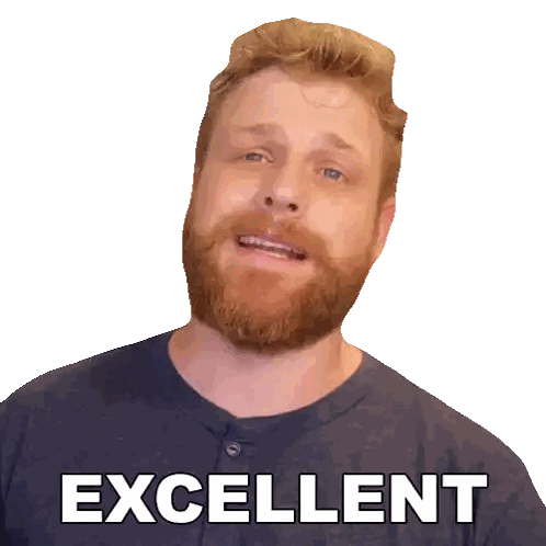 Man with Beard Wearing Excellent Shirt