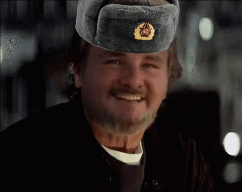 Man With Beard Wearing Hat With Star GIF