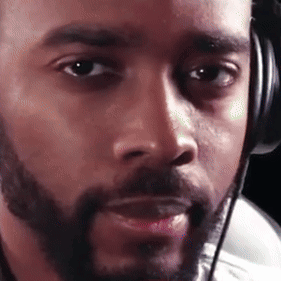 Man With Beard Wearing Headphones And Microphone GIF